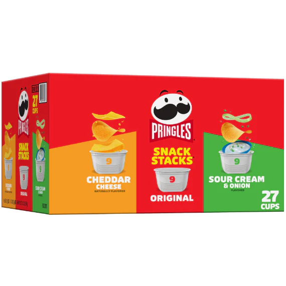 Pringles Potato Crisps Chips, Variety Pack, 19.3 oz, 27 Count