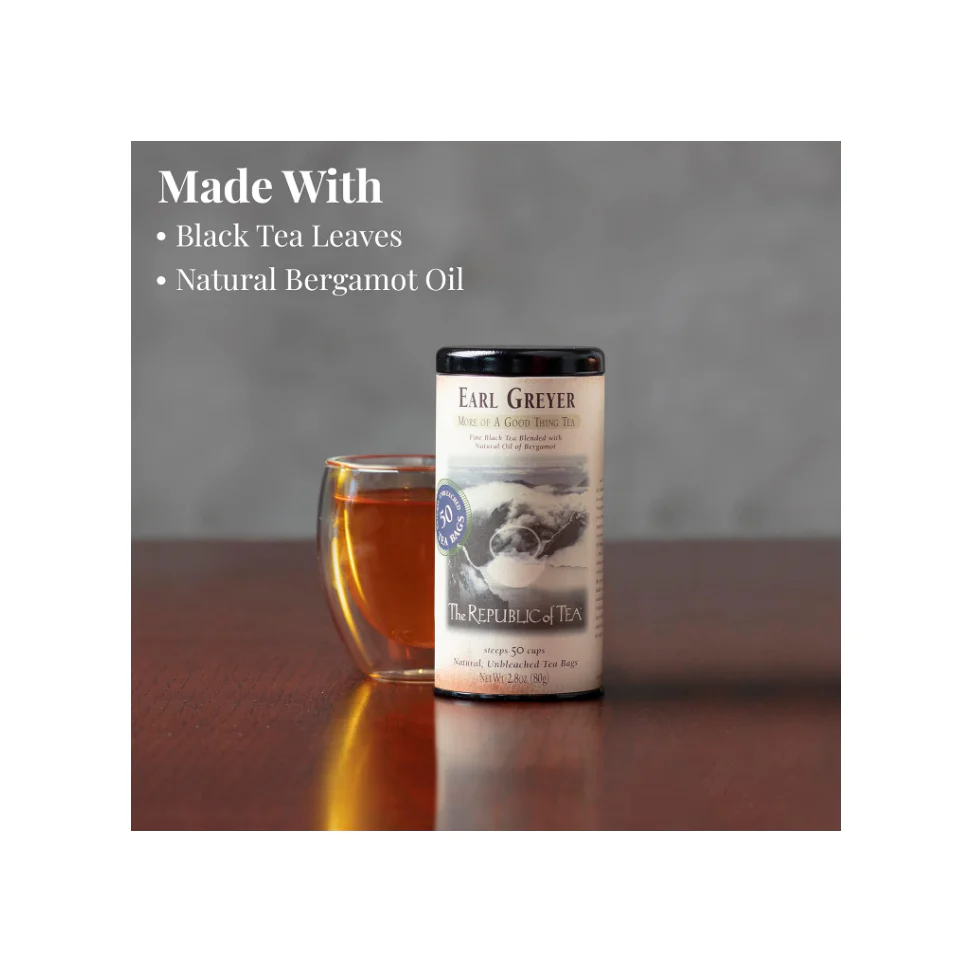 The Republic of Tea Black Tea, Earl Greyer, Bags