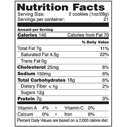 Tate's Bake Shop Chocolate Chip Cookies (21 oz.)