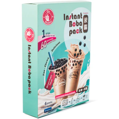 O's Bubble Instant Boba Pack, Brown Sugar 4pk, Frozen 260 g