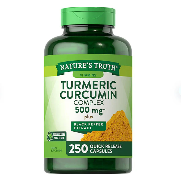 Nature's Truth Optimal Absorption Turmeric Curcumin Complex 500mg, Quick Release Capsule (250 ct.)