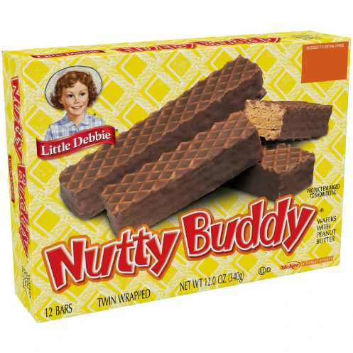Snack Cakes, Little Debbie Family Pack NUTTY BUDDY ? wafers
