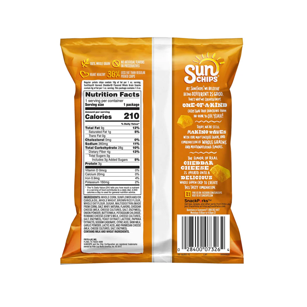 SunChips Harvest Cheddar