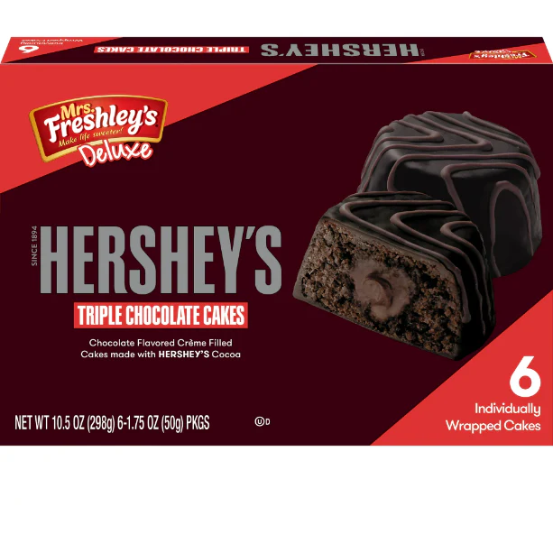 Mrs. Freshley's Deluxe Hershey's Triple Chocolate Cakes