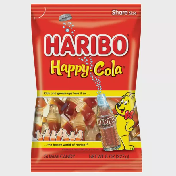 HARIBO Happy Cola Gummi Candy 8oz