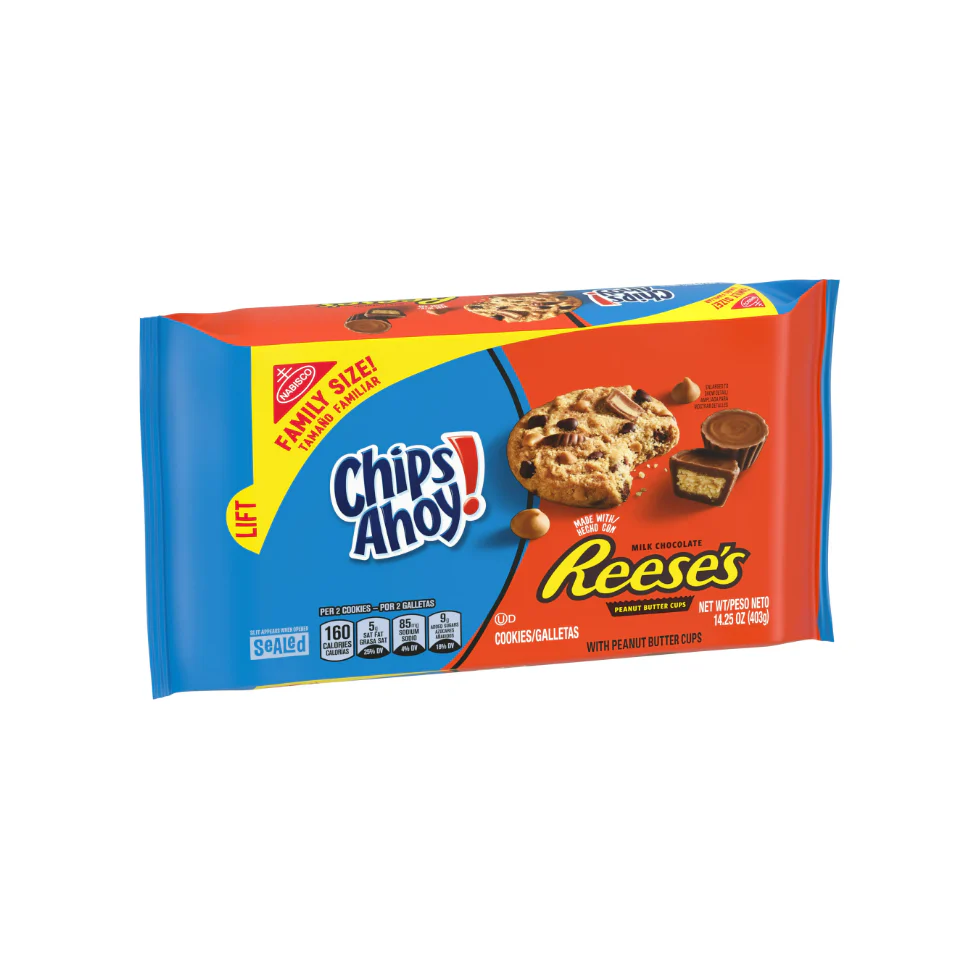 CHIPS AHOY! Cookies with Reese��s Peanut Butter Cups, Family Size, 14.25 oz
