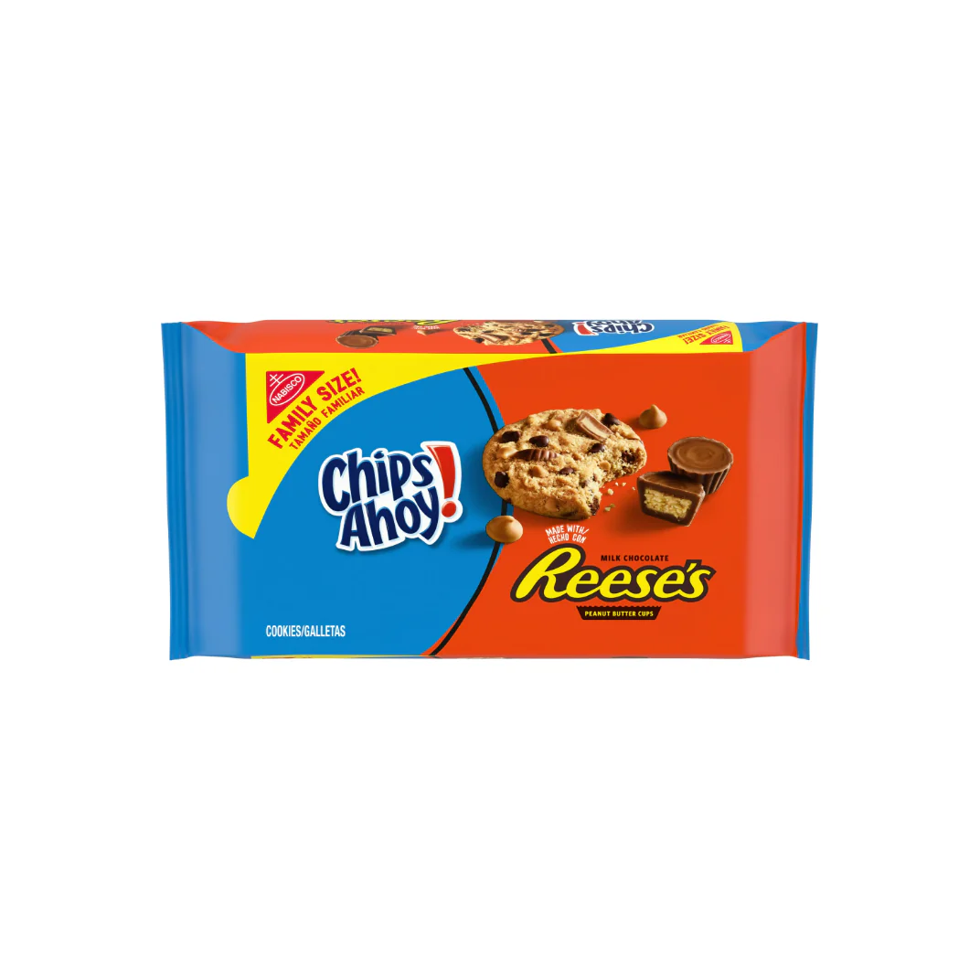 CHIPS AHOY! Cookies with Reese��s Peanut Butter Cups, Family Size, 14.25 oz