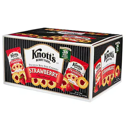 Knott's Berry Farm Strawberry Shortbread Cookies (2oz / 36pk)