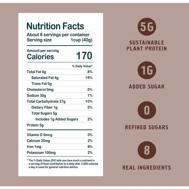 Seven Sundays Grain Free Real Cocoa Sunflower Cereal (8 Oz Bag)