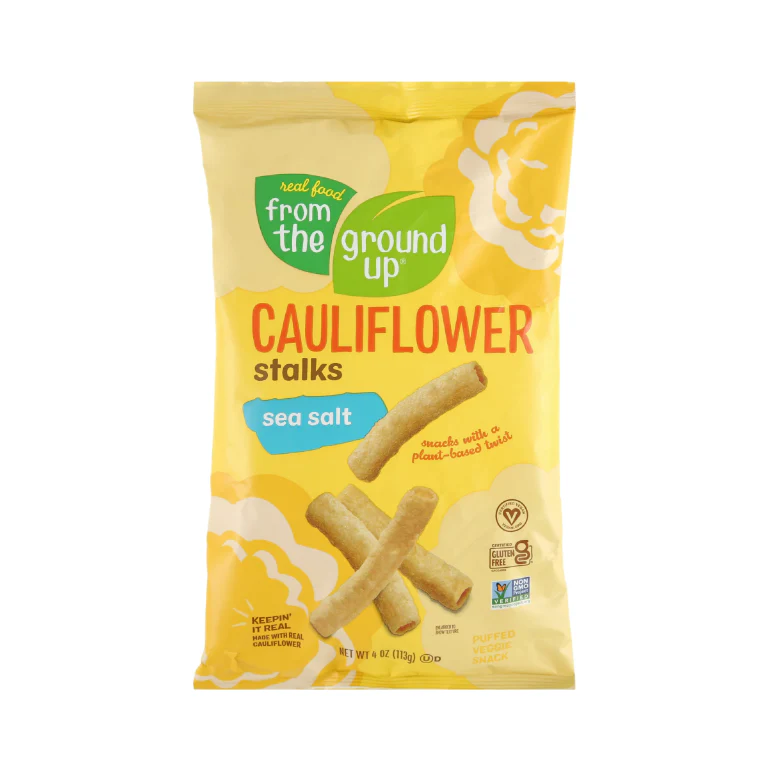 Real Food From The Ground Up Cauliflower Sea Salt Stalks, 4 oz bag