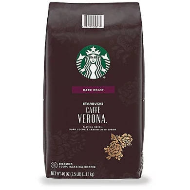 Starbucks Caffe Verona Ground Coffee, Dark Roast (40 oz.)