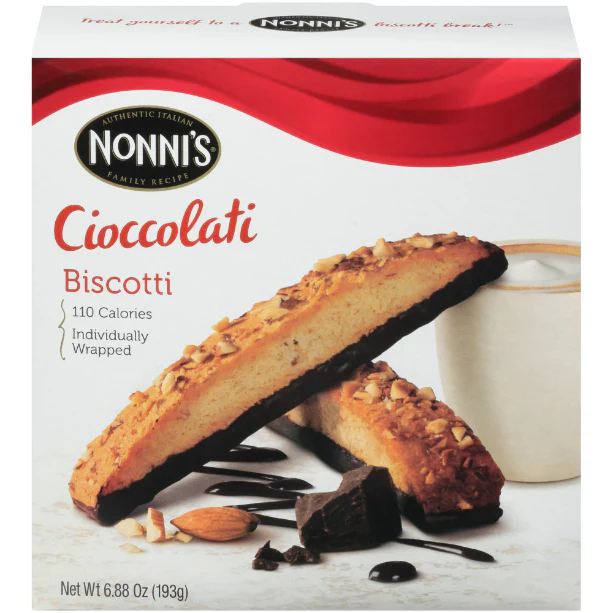 Nonni's Cioccolati Biscotti, 6.88 oz