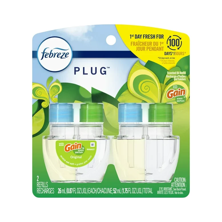 Febreze Odor-Fighting Fade Defy Plug Air Freshener Refill - Gain Original Scent