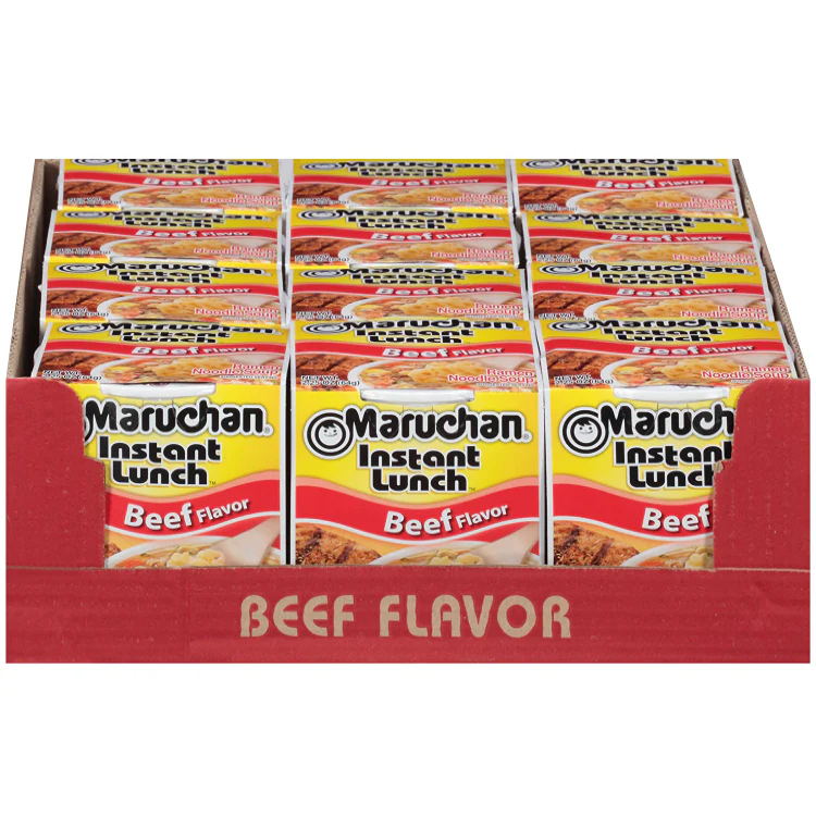 Maruchan Instant Lunch Beef, 2.25 Oz, Pack of 12