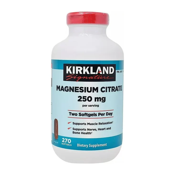 Kirkland Signature Magnesium Citrate 250mg Softgels (270 Count)