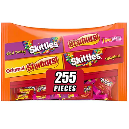 Starburst and Skittles Fruity Candy Variety Mix (104.4 oz., 255 ct.)