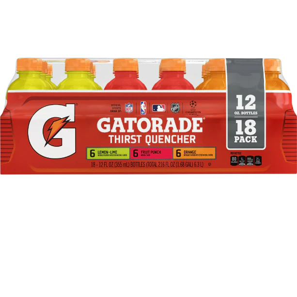 Gatorade Thirst Quencher Sports Drink Variety Pack, 12 oz, 18 Pack Bottles