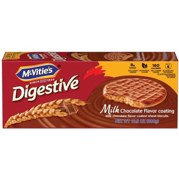 McVitie's Digestives Biscuits Milk Chocolate Flavor Coating, 10.5 OZ