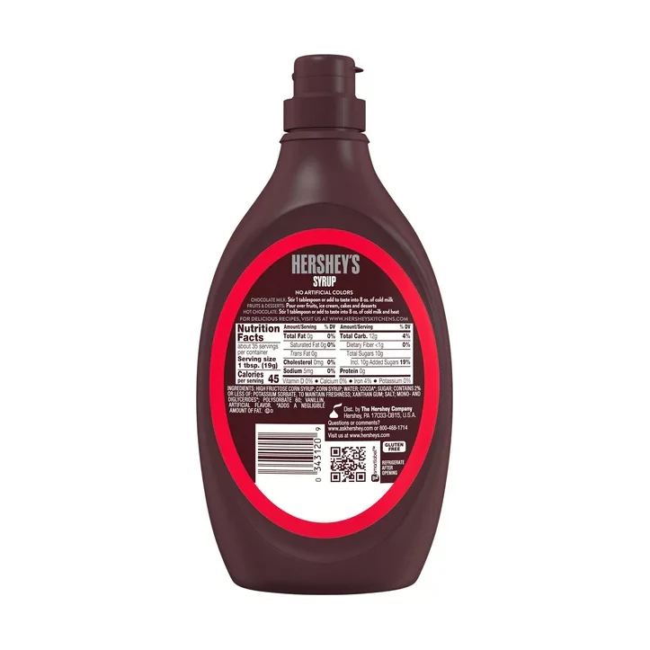 Hershey's Chocolate Syrup, Bottle 24 oz