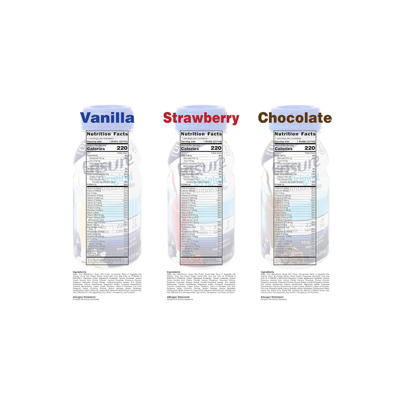 Ensure Original Meal Replacement Nutrition Shake Variety Pack 12 Pack