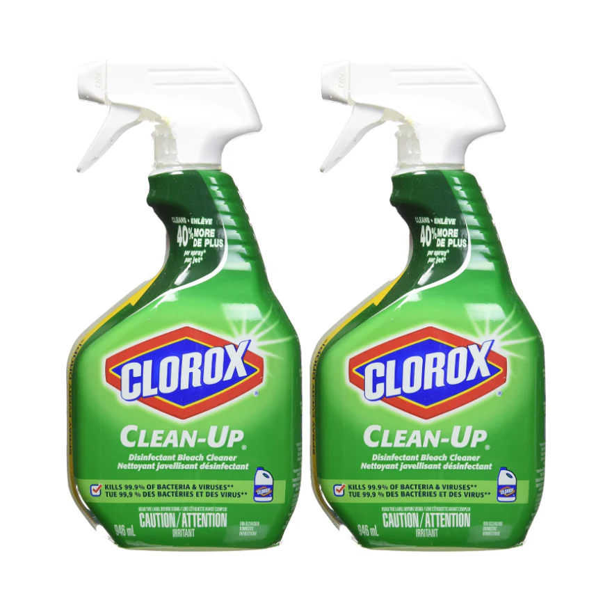 Clorox Clean-Up All Purpose Cleaner with Bleach, Spray Bottle, Original, 32 oz (2 Pack)