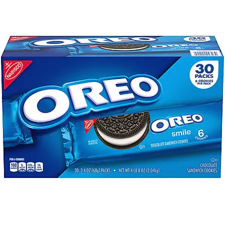Nabisco Oreo Chocolate Sandwich Cookies (2.4 oz., 30 pk.)