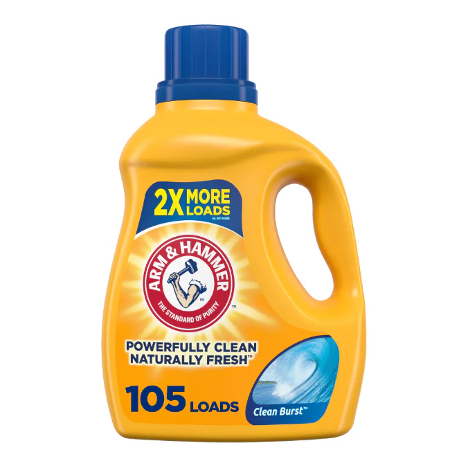 Arm & Hammer Clean Burst, 105 Loads Liquid Laundry Detergent, 105 fl oz