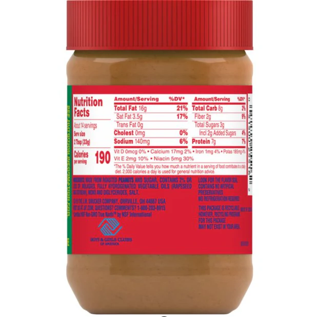Jif Creamy Peanut Butter, 16-Ounce Jar
