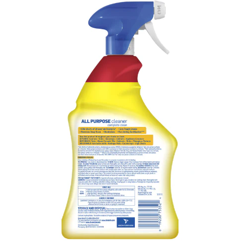 Lysol All Purpose Cleaner Spray, Lemon Breeze, 64oz(2X32oz), Tested & Proven to Kill COVID-19 Virus, Packaging May Vary
