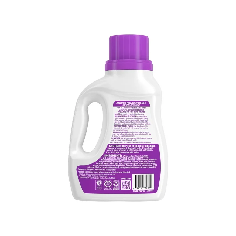 OxiClean Odor Blasters Odor and Stain Remover Laundry Booster Liquid, 40.5 fl oz