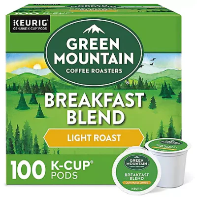 Green Mountain Coffee Breakfast Blend K-Cup Pods (100 ct.)