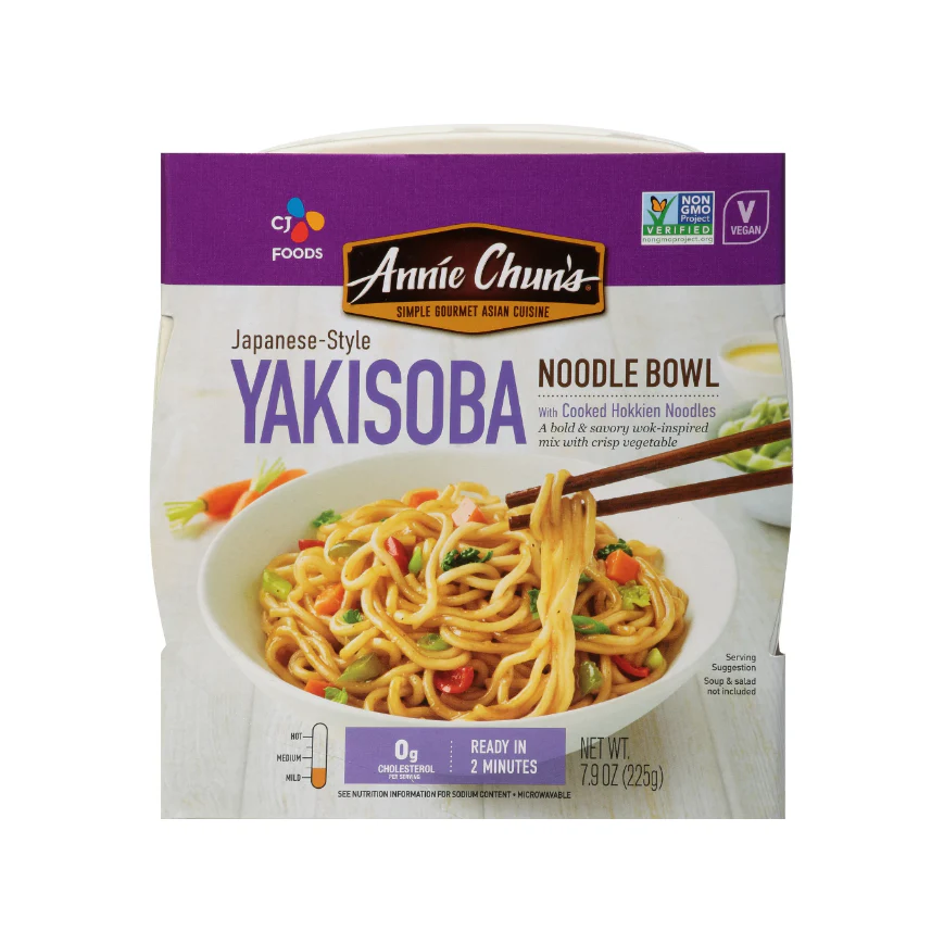Annie Chun's Yakisoba Noodle Bowl Packaged Meal, Shelf Stable, 7.9 oz