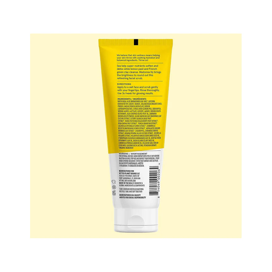 Acure Brightening Facial Scrub - 4 Fl Oz