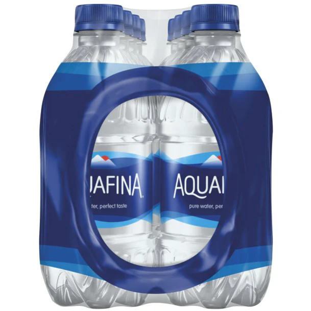 Aquafina Purified Water, 12 oz Bottled Water, 8 Count