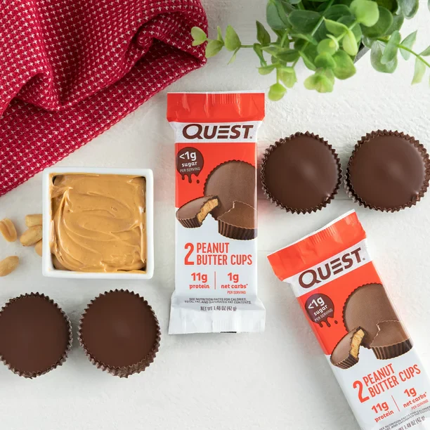 Quest Nutrition Peanut Butter Cups, Low Carb, Gluten Free, Keto Friendly 1.48oz