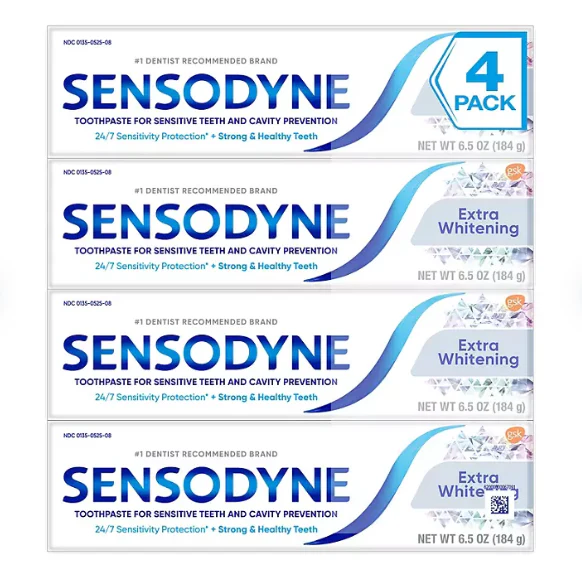 Sensodyne Extra Whitening Toothpaste (6.5 oz., 4 pk.)