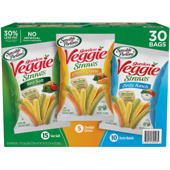Sensible Portions Garden Veggie Straw Variety Pack (30 pk.)