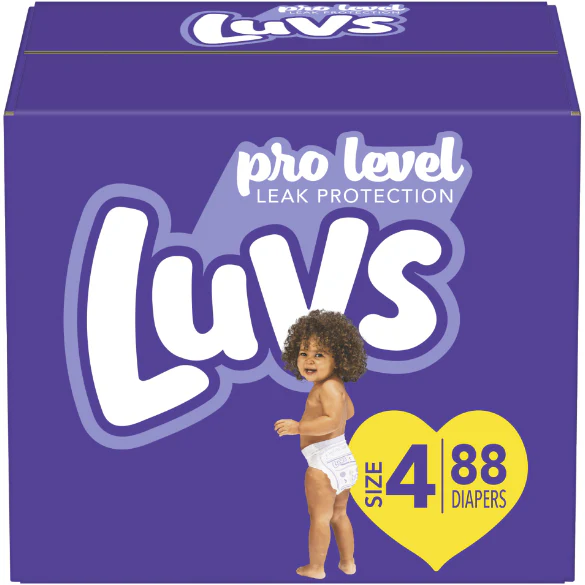 Luvs Pro Level Comfortable Soft Diapers - Size 4, 84 Count