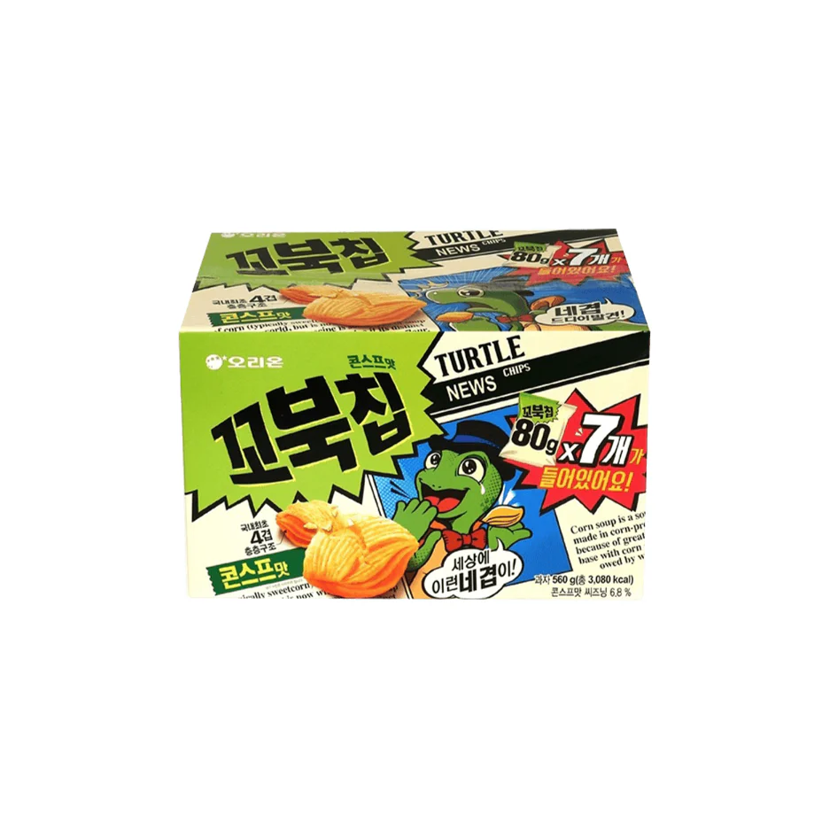 Orion Turtle Chips Cornsoup Box 19.75 Oz (560 G)