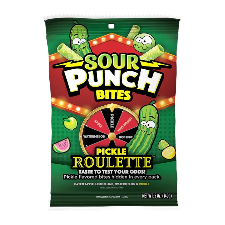 Sour Punch Bites Pickle Roulette Candy �C 5oz Bag