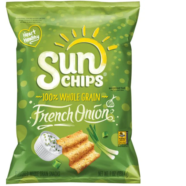 Sunchips Multigrain Snacks, French Onion, 1.5