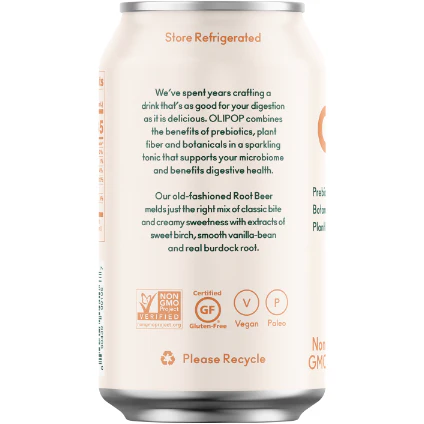 OLIPOP A New Kind of Soda, Root Beer Sparkling Tonic, 12 fl oz