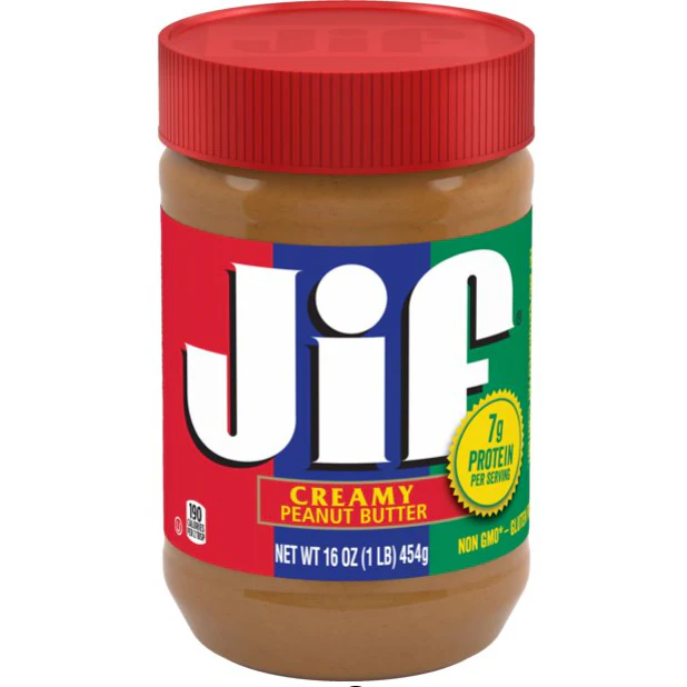 Jif Creamy Peanut Butter, 16-Ounce Jar