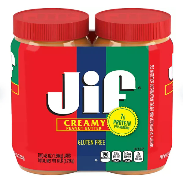 Jif Creamy Peanut Butter (48 oz., 2 pk.)