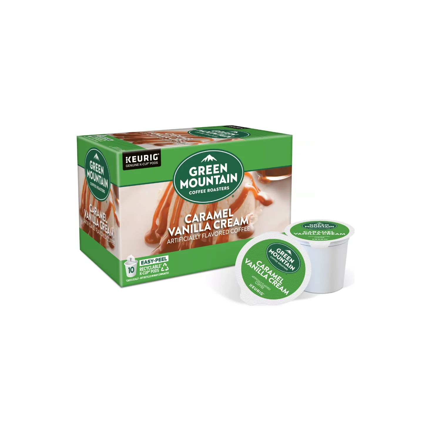 Green Mountain Caramel Vanilla Cream K-Cup? Pods �C 10 Pack