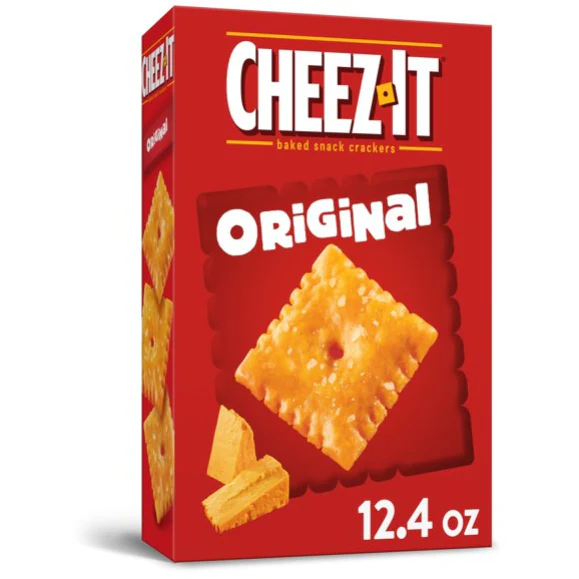 Cheez-It Cheese Crackers, Baked Snack Crackers, Office and Kids Snacks, Original, 12.4oz