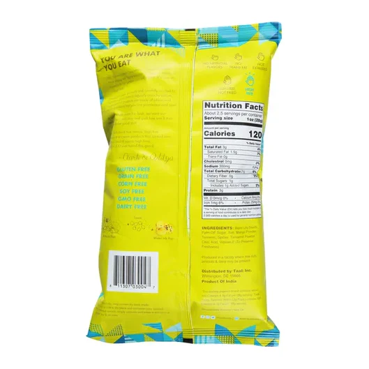 Taali Water Lily Pops, Tangy Turmeric 2.3 oz