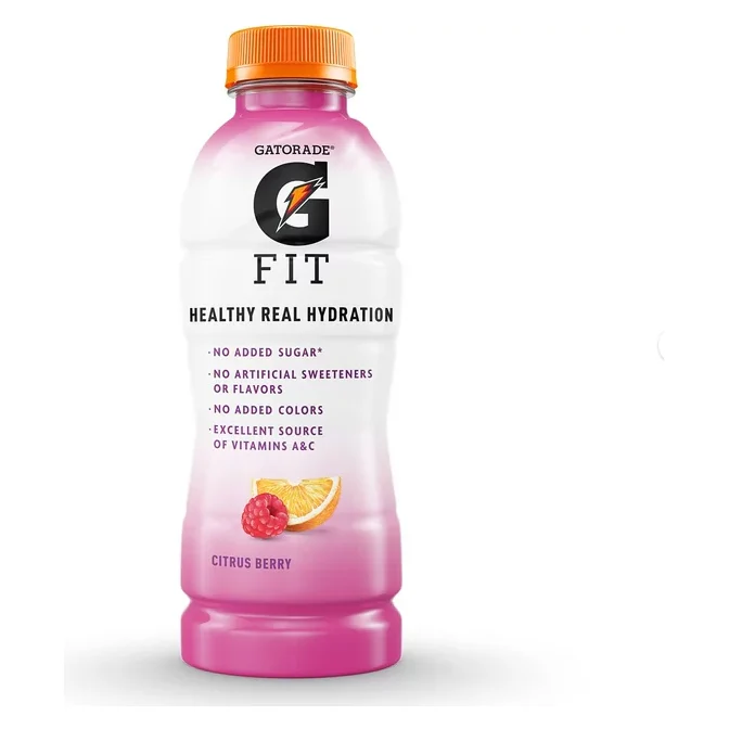 Gatorade Fit Electrolyte Beverage, Healthy Real Hydration, Citrus Berry, 16.9 oz Bottle
