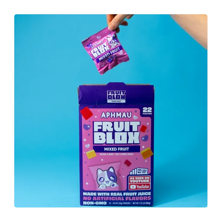 FruitBlox Aphmau Mixed Fruit Snacks, 22 Count