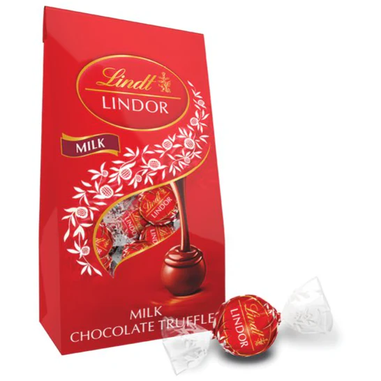 Lindt Lindor Milk Chocolate Candy Truffles, 5.1 oz.